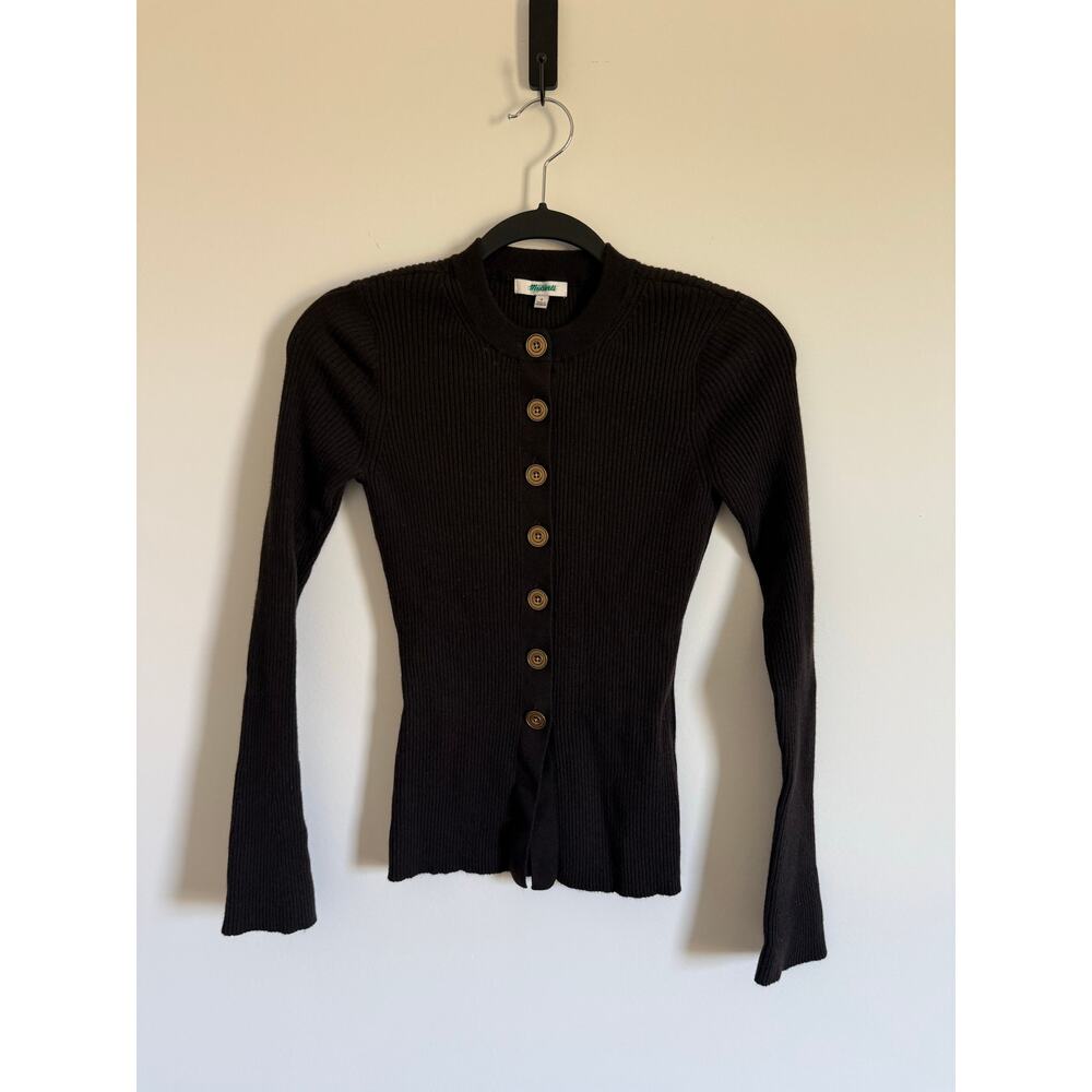 $138 Madewell Longline Cardigan Jacket in Merino Wool - Small - Brown - Picture 5 of 9